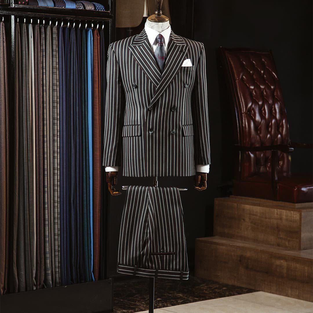 Charcoal Pinstripe